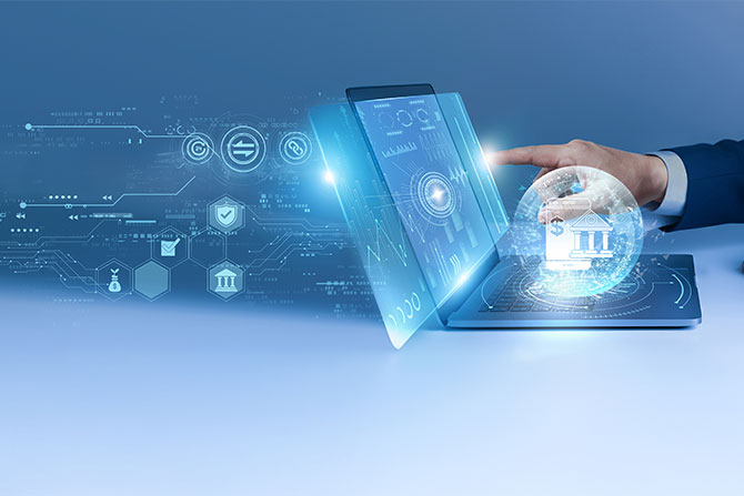 Graphic of digital banking